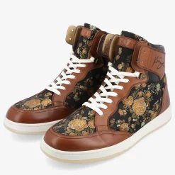 New TAFT Rapido Brown High Top Sneakers - Eden |