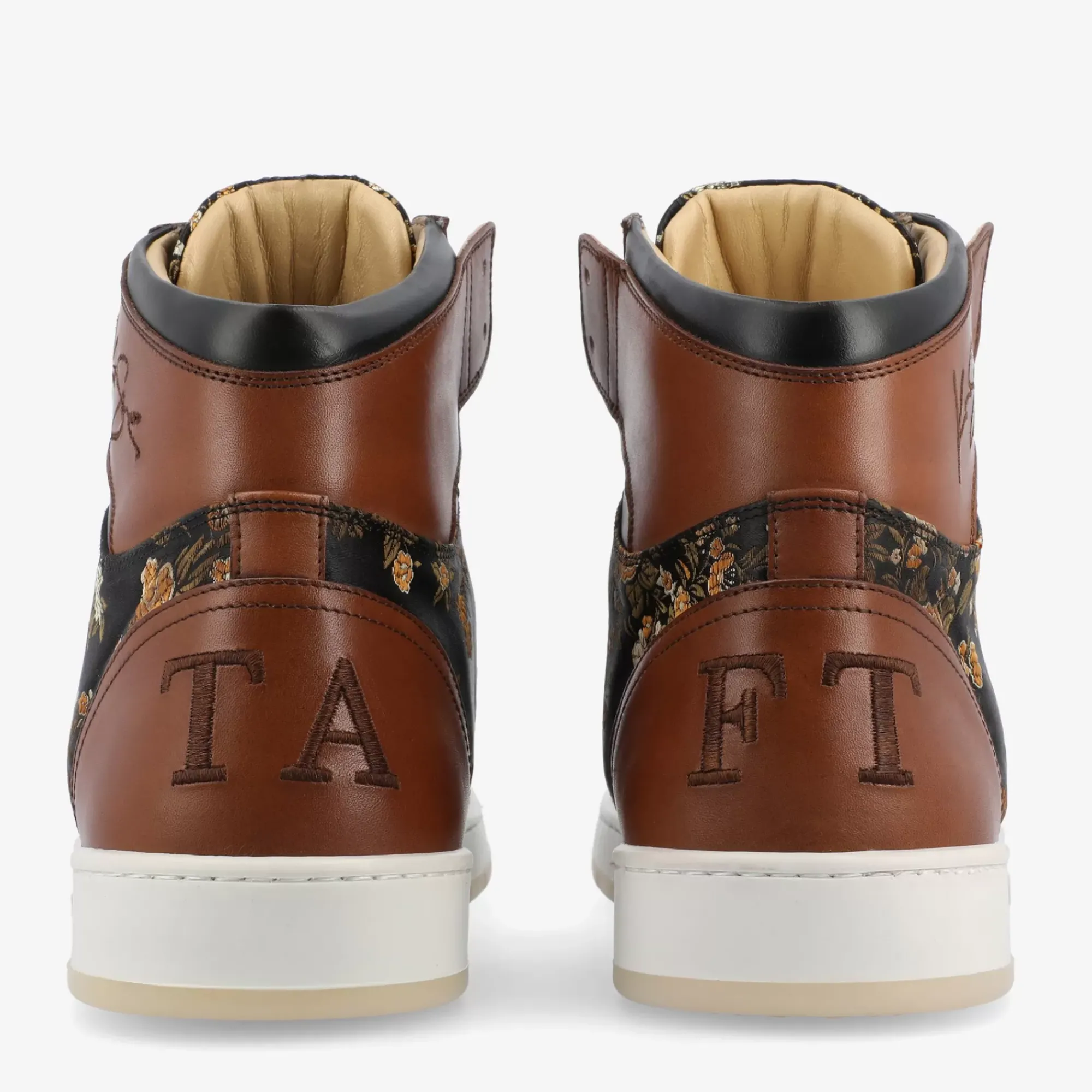 New TAFT Rapido Brown High Top Sneakers - Eden |