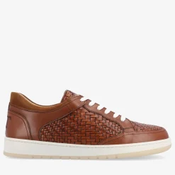Sale TAFT Rapido Low In Brown Woven - Brown Mens Sneakers |