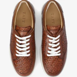 Sale TAFT Rapido Low In Brown Woven - Brown Mens Sneakers |