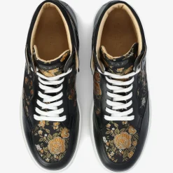 Discount TAFT Rapido Mens Black Hightop Sneakers - Eden Noir |