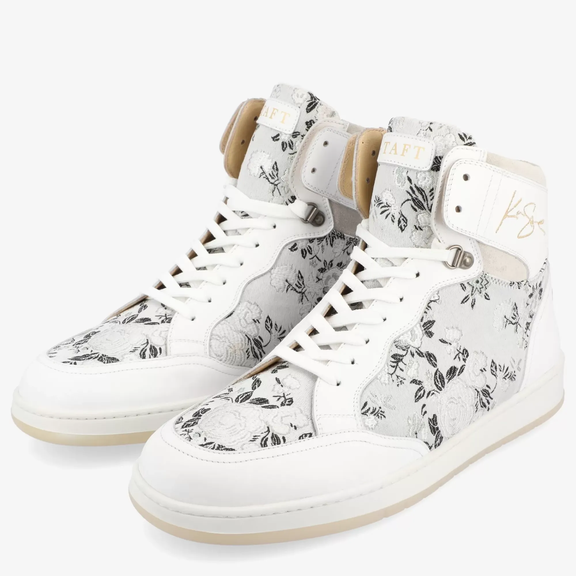 TAFT Rapido Mens White High Tops - Eden Blanc |