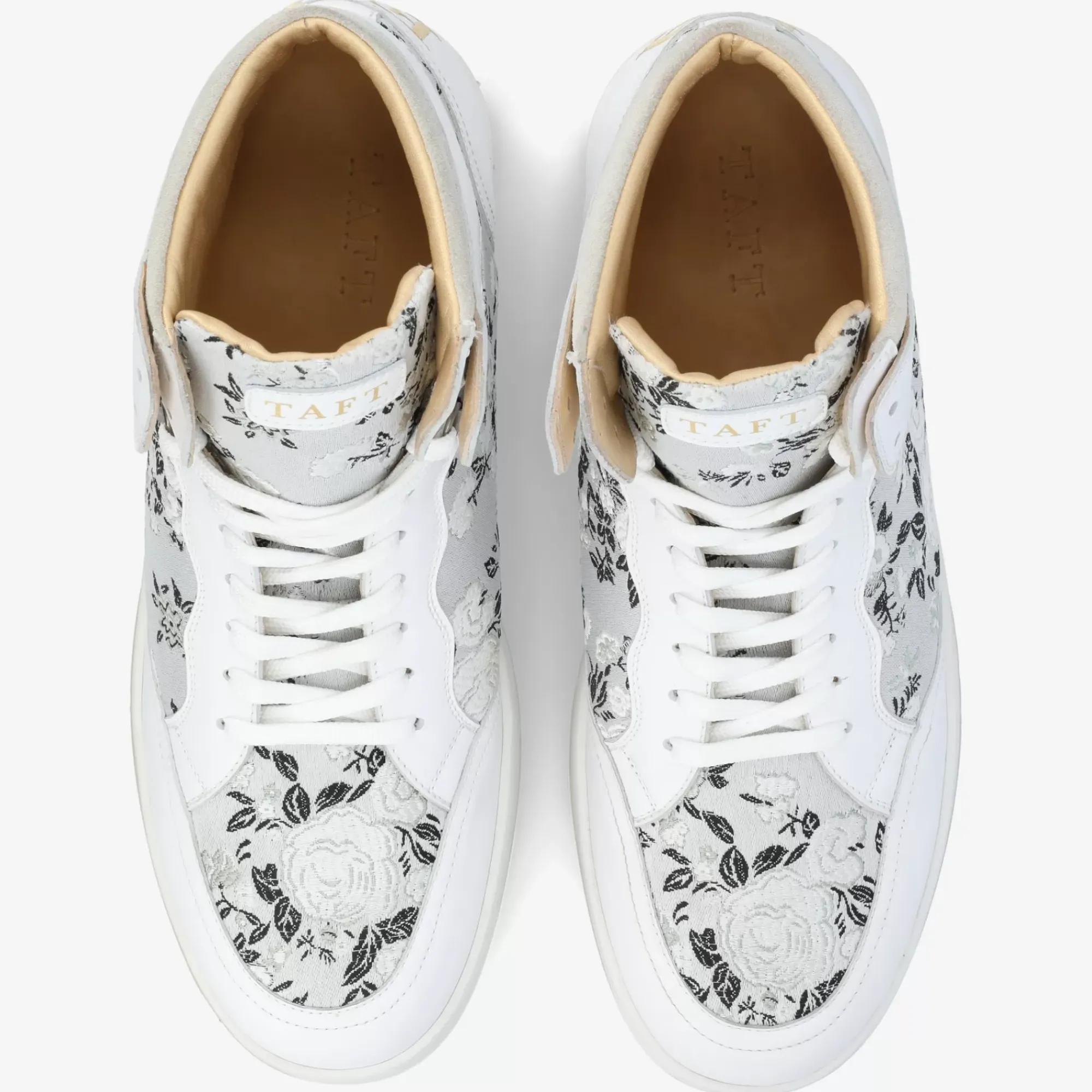 TAFT Rapido Mens White High Tops - Eden Blanc |