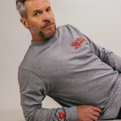 Outlet TAFT Take Care Long Sleeve Shirt In Grey
