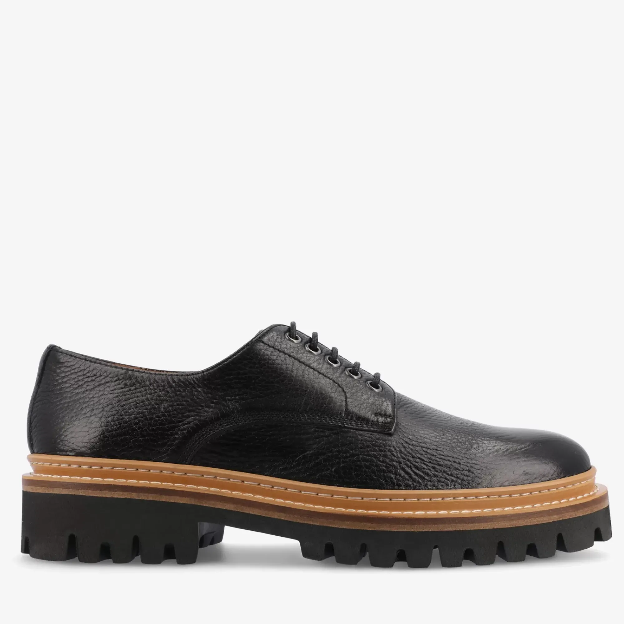 Hot TAFT The Country Derby In Black - Deerskin Shoe |
