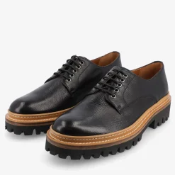 Hot TAFT The Country Derby In Black - Deerskin Shoe |