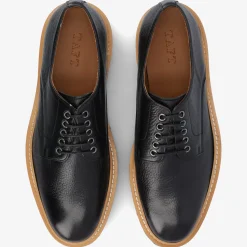 Hot TAFT The Country Derby In Black - Deerskin Shoe |