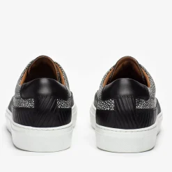 Discount TAFT The Fifth Ave Sneaker In Stone Pebbled Leather |