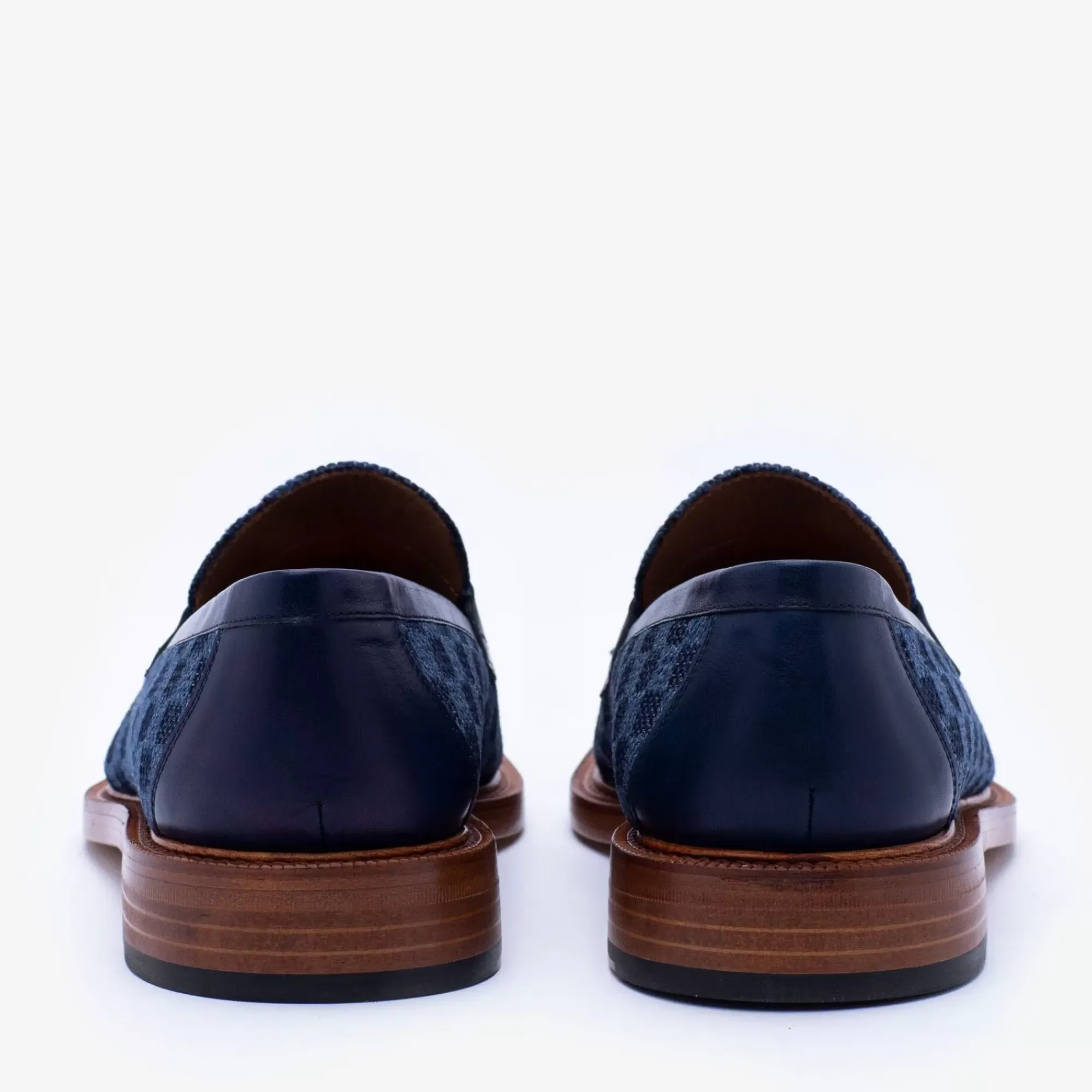 Discount TAFT The Fitz Loafer In Blue Check - Blue Loafers |