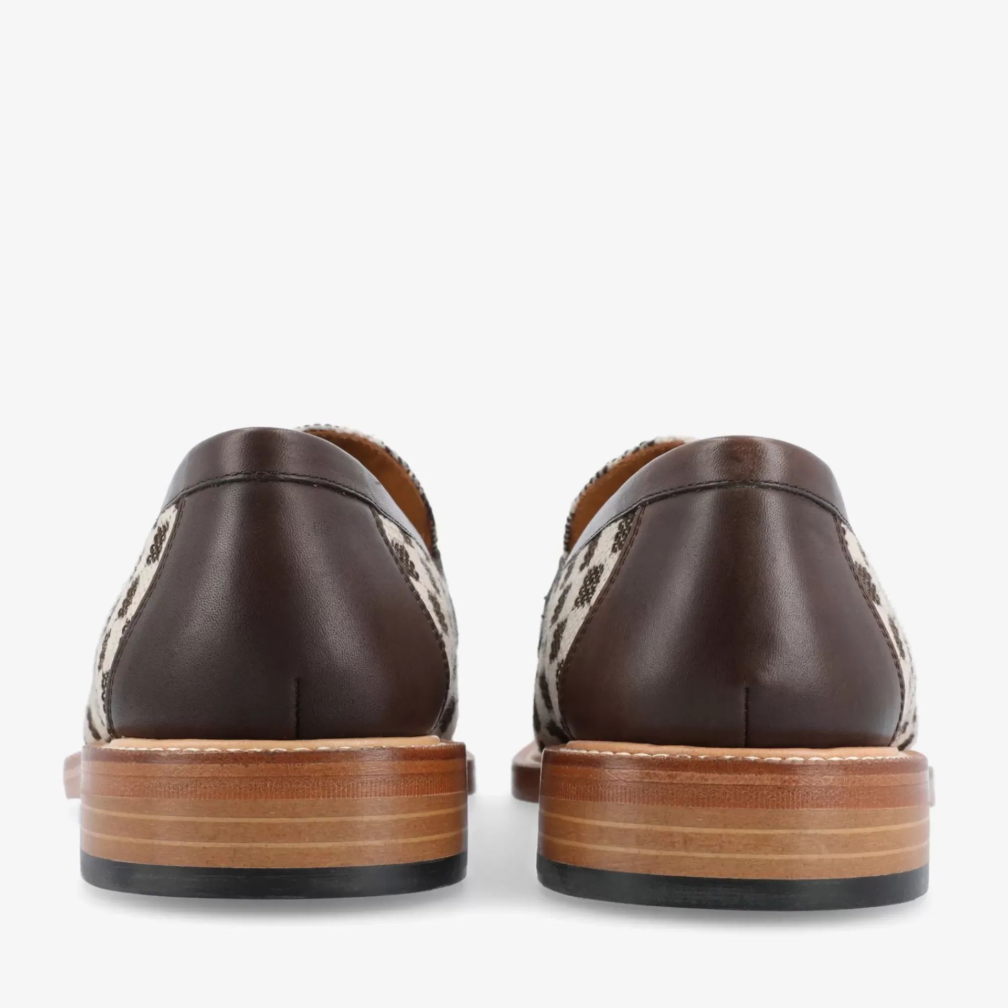 Online TAFT The Fitz Loafer In Brown Check |