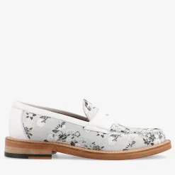 Sale TAFT The Fitz Loafer In Eden Blanc - White Loafers For Men |