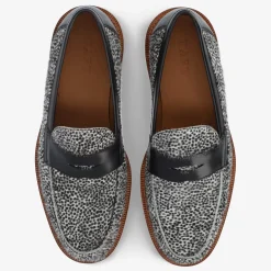 New TAFT The Fitz Loafer In Rainclouds - Black And White Dot |