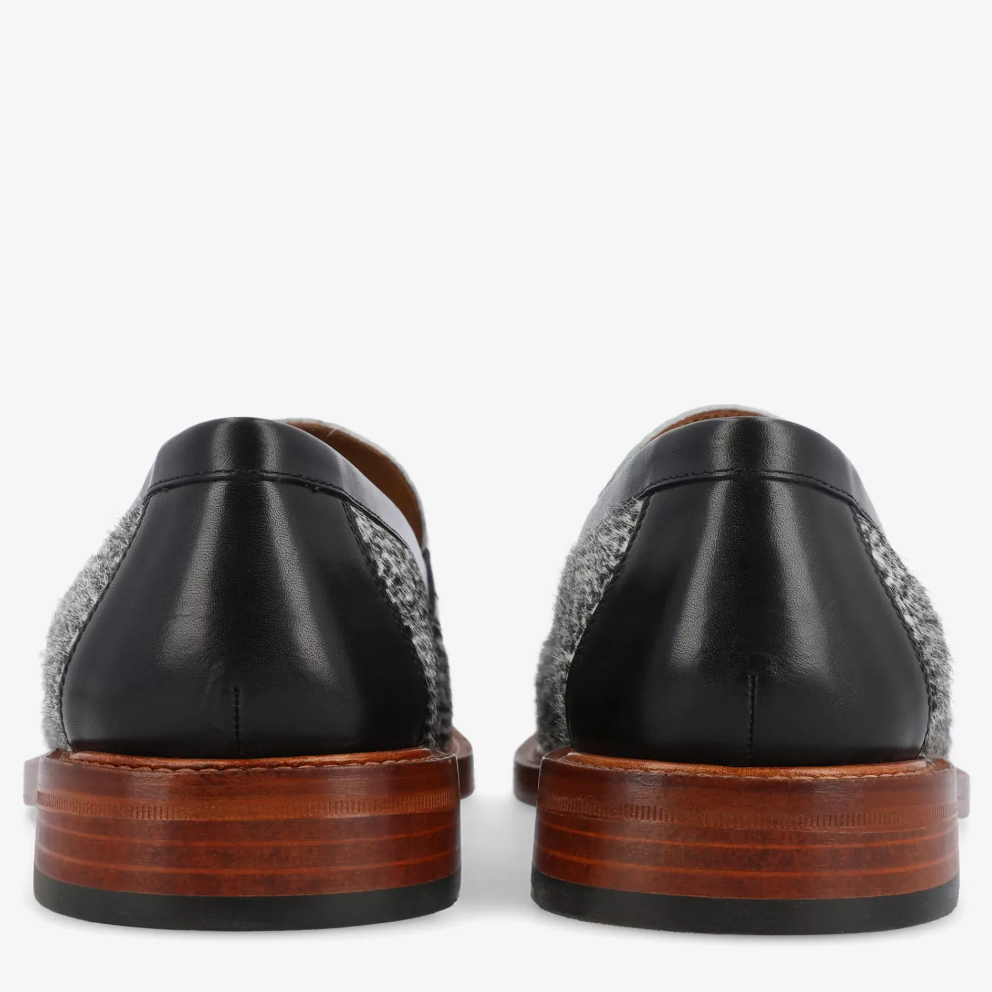 New TAFT The Fitz Loafer In Rainclouds - Black And White Dot |