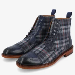 TAFT The Hamilton Boot In Blue Plaid |