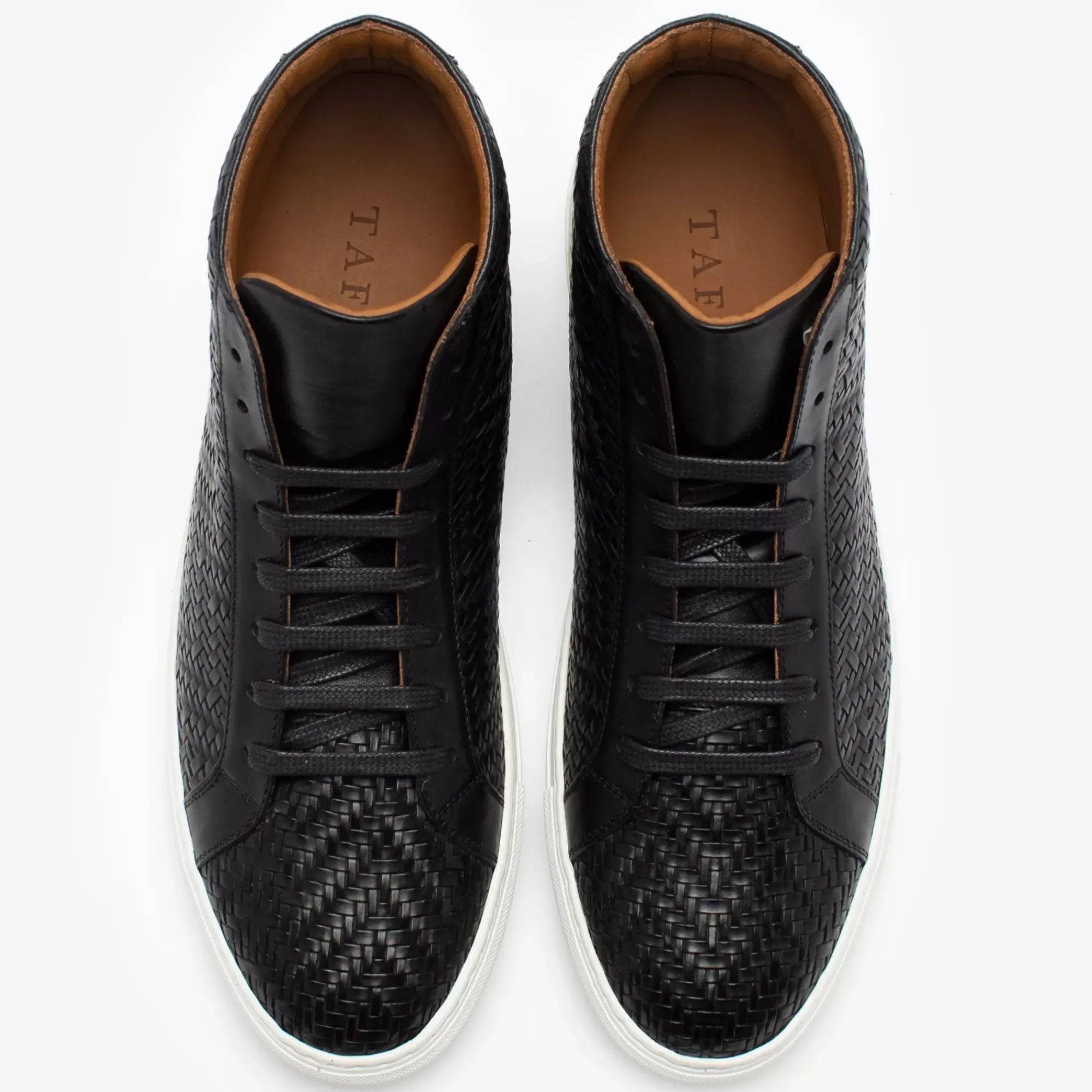 Outlet TAFT The Hightop Sneaker In Black Woven |