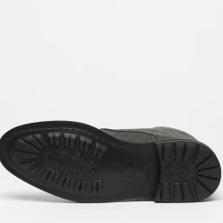 Clearance TAFT The Jack Boot - Grey / Oxblood Leather |