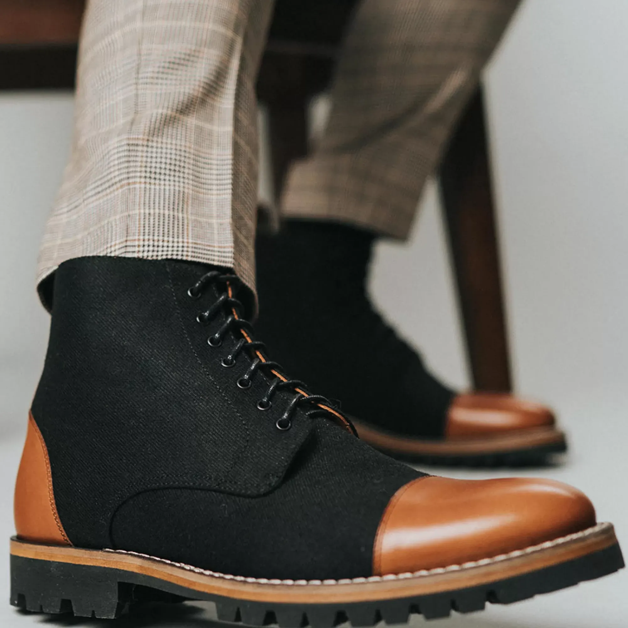 Best TAFT The Jack Boot In Industrial - Two Toned Boots |