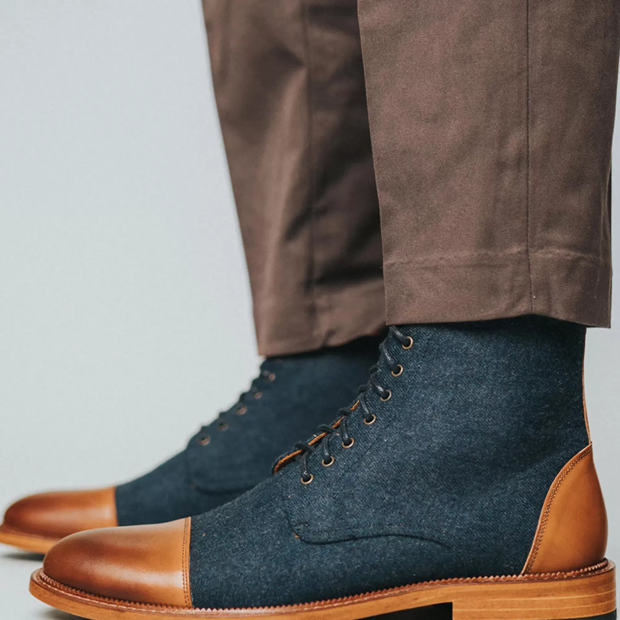 Discount TAFT The Jack Boot In Navy - Ankle Boots |