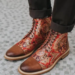 Best TAFT The Jack Boot In Red Paisley |
