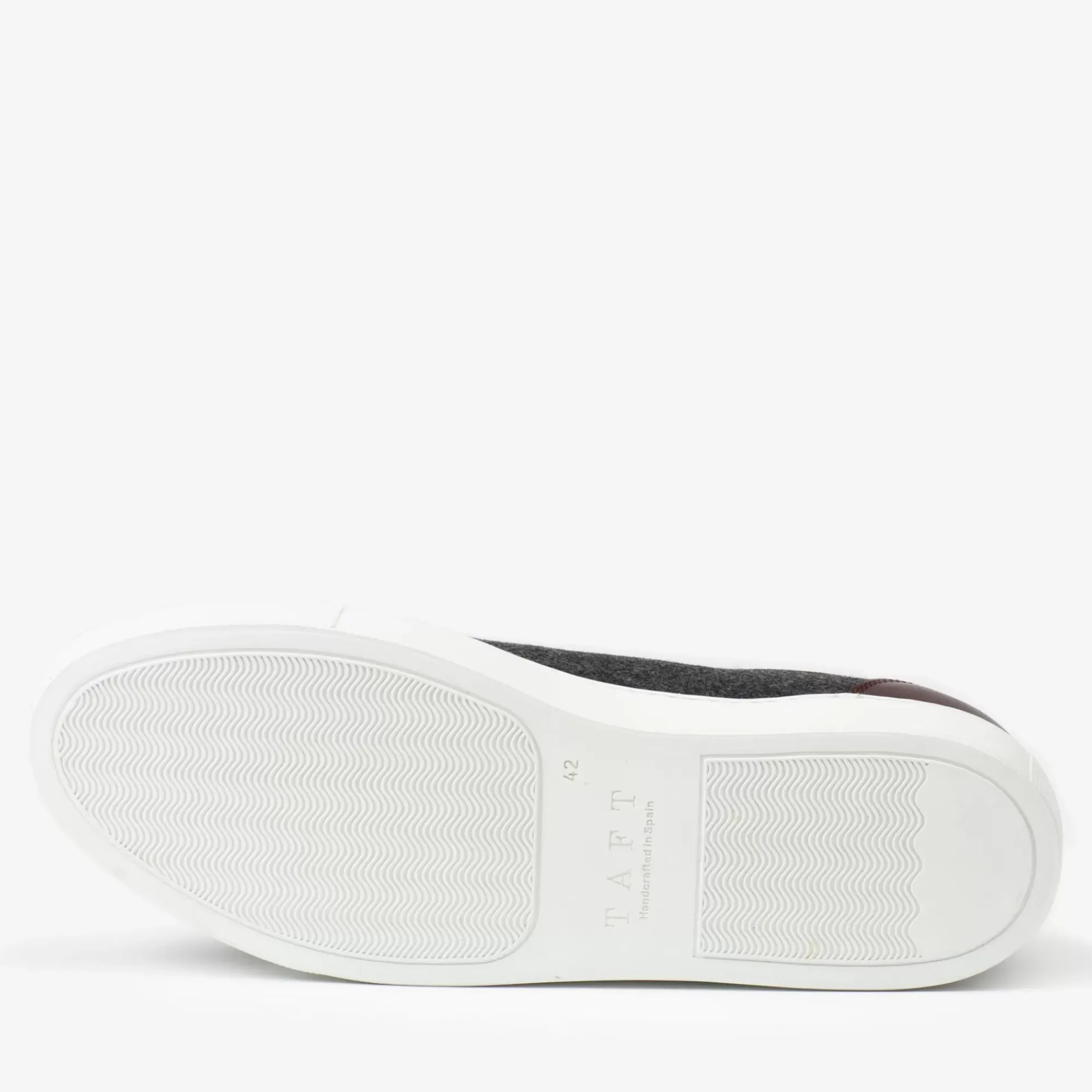 Outlet TAFT The Jack Sneaker In Grey/Oxblood - Wool Sneakers |