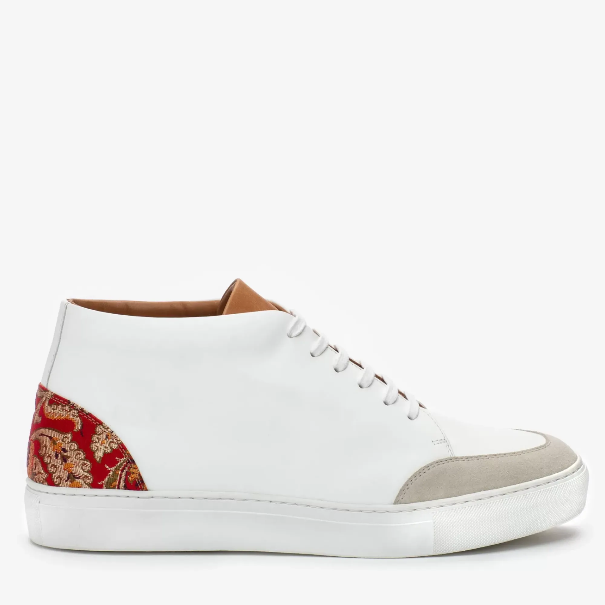 Discount TAFT The Klay Mid Top Sneaker In Red/White |