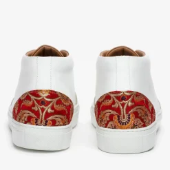Discount TAFT The Klay Mid Top Sneaker In Red/White |