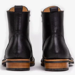 Clearance TAFT The Legacy Boot In Black Hatch - Reindeer Leather |