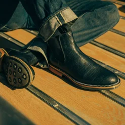 Hot TAFT The Legion Boot In Black Bison Leather |