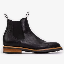Hot TAFT The Legion Boot In Black Bison Leather |