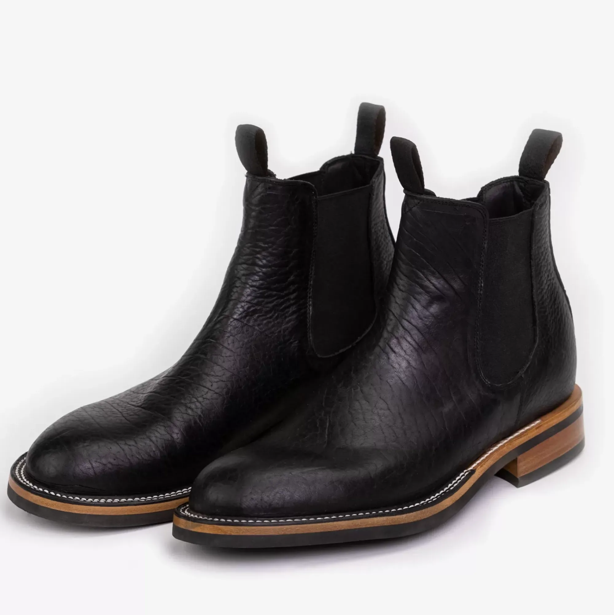 Hot TAFT The Legion Boot In Black Bison Leather |