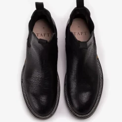Hot TAFT The Legion Boot In Black Bison Leather |