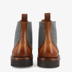 Hot TAFT The Livingston Boot In Grey/Brown Wool Boots |