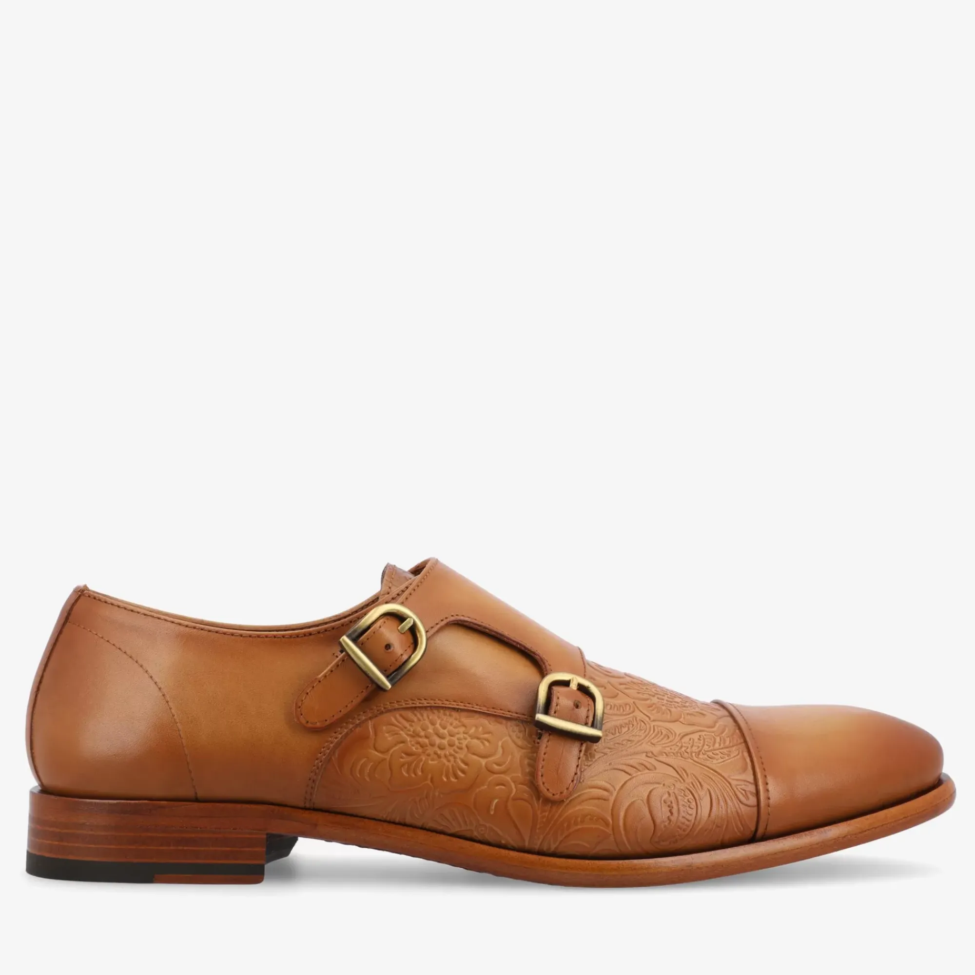 Online TAFT The Lucca Double Monk Strap Shoe In Honey Floral |