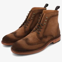 Best TAFT The Mack Boot In Brown - Suede Boots |