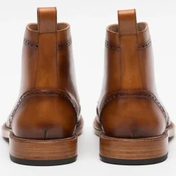 New TAFT The Mack Boot In Burnt Honey Vachetta Leather |