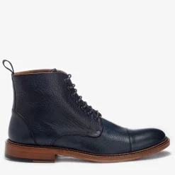 Sale TAFT The Rome Boot - Navy Leather Boots |