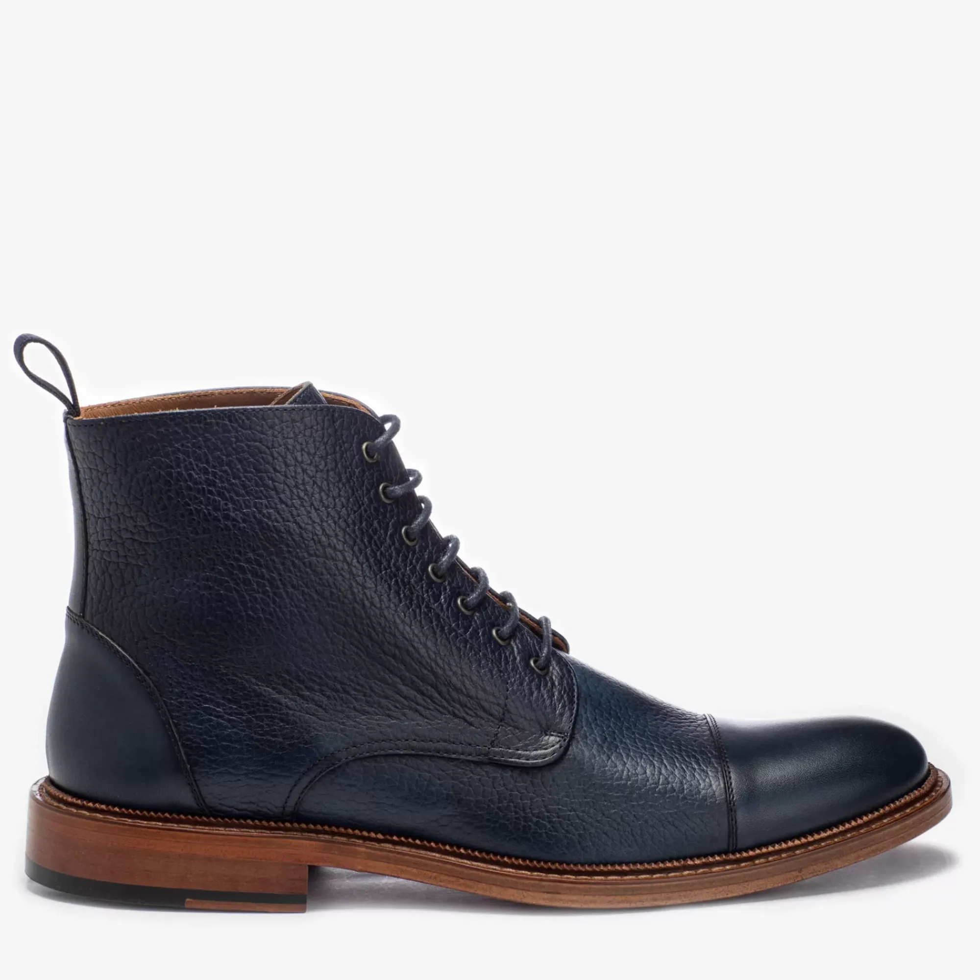 Sale TAFT The Rome Boot - Navy Leather Boots |