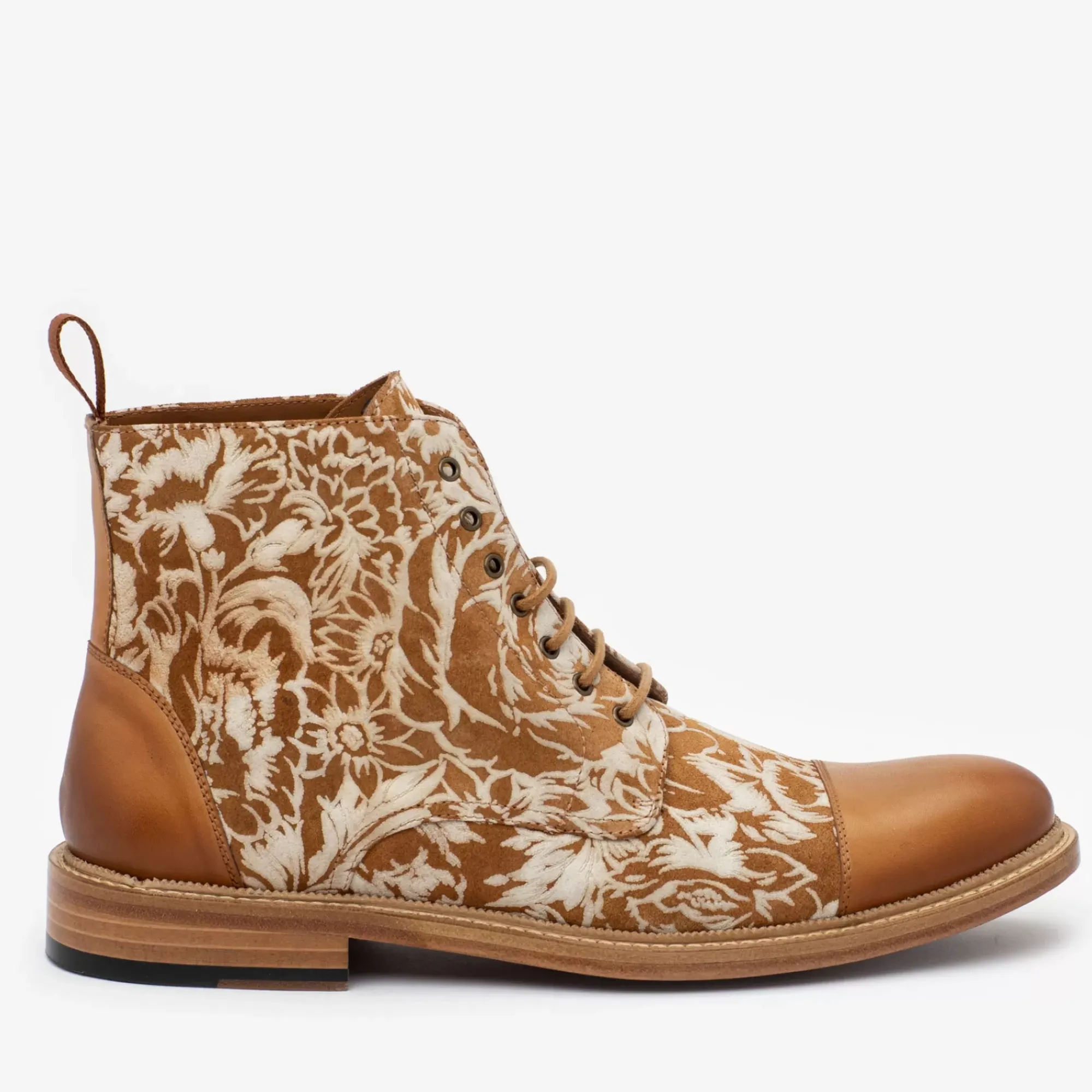 Outlet TAFT The Rome Boot - Suede Print Floral Boots |
