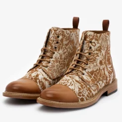 Outlet TAFT The Rome Boot - Suede Print Floral Boots |