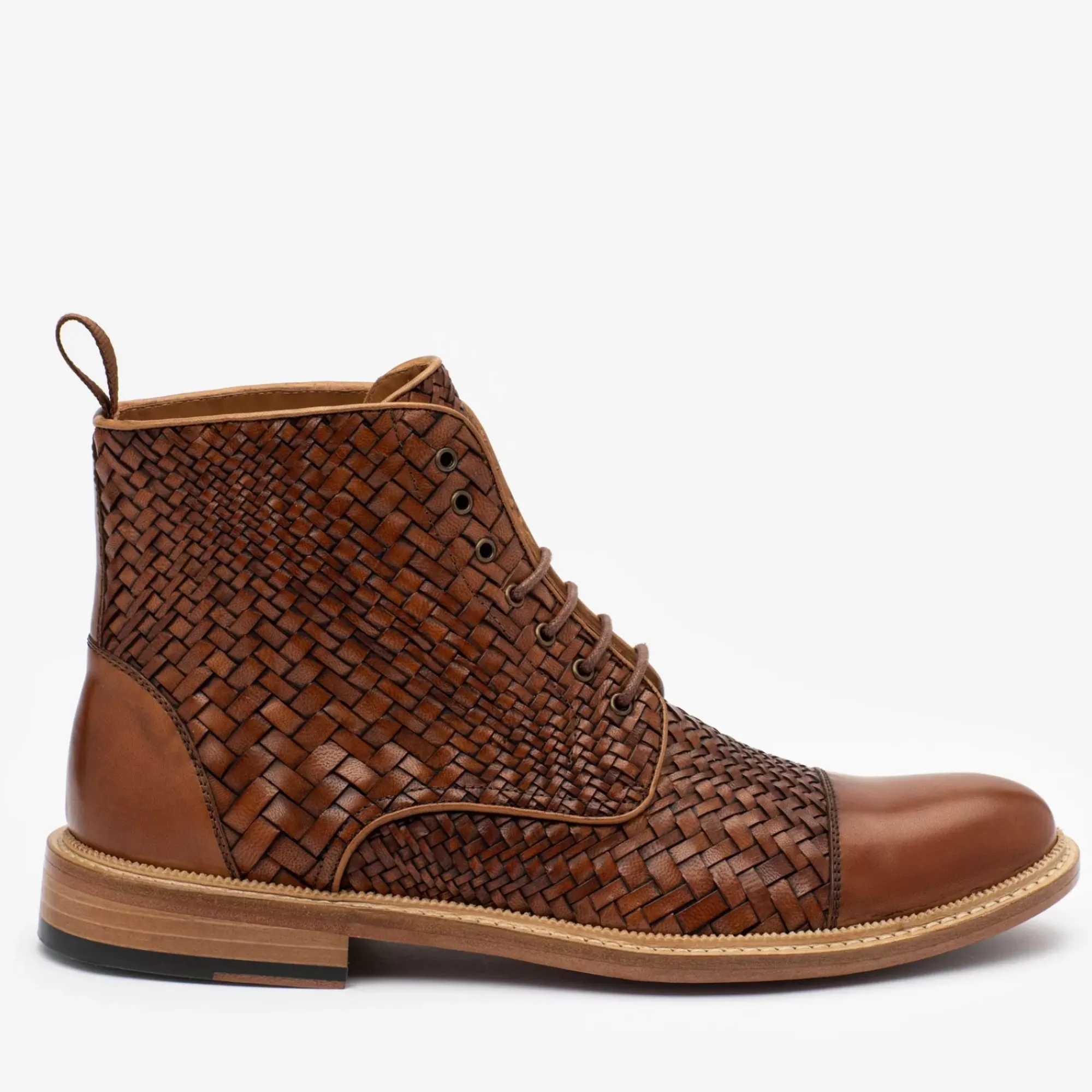 Hot TAFT The Rome Boot In Woven - Leather Boots |
