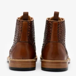 Hot TAFT The Rome Boot In Woven - Leather Boots |