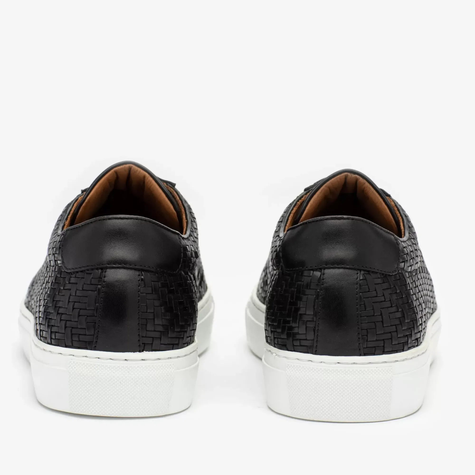 Sale TAFT The Sneaker In Black Woven Leather |