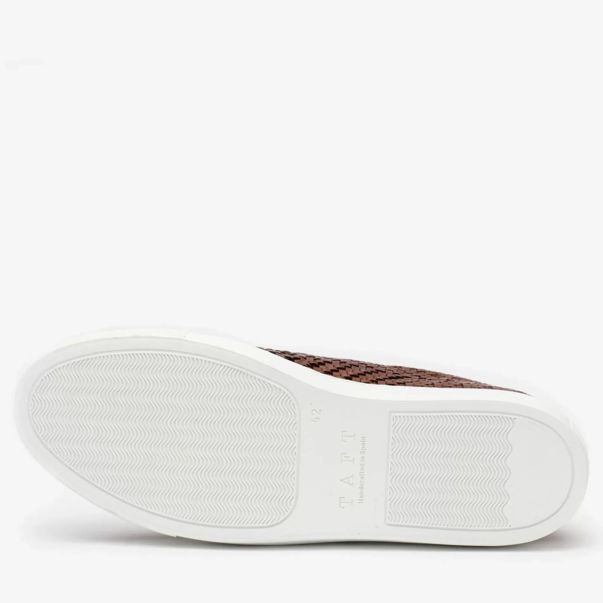 Discount TAFT The Sneaker In Woven Brown Leather |