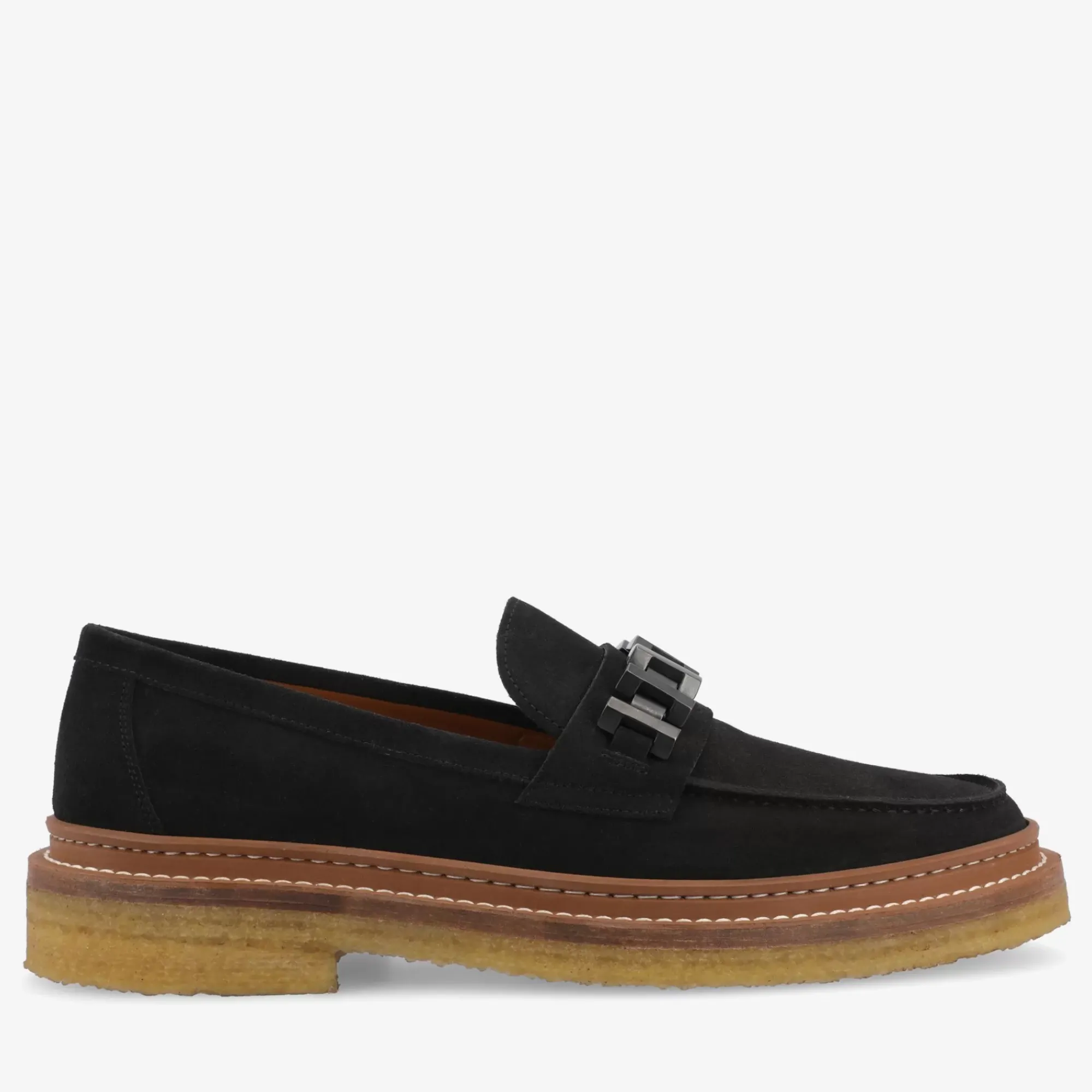 Sale TAFT The Verona Loafer In Black - Black Suede Loafer |