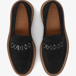 Sale TAFT The Verona Loafer In Black - Black Suede Loafer |