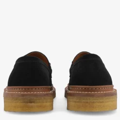 Sale TAFT The Verona Loafer In Black - Black Suede Loafer |