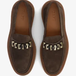 New TAFT The Verona Loafer In Brown - Brown Suede Loafer |