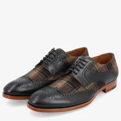 Hot TAFT The Wallace Shoe In Brown Tartan |
