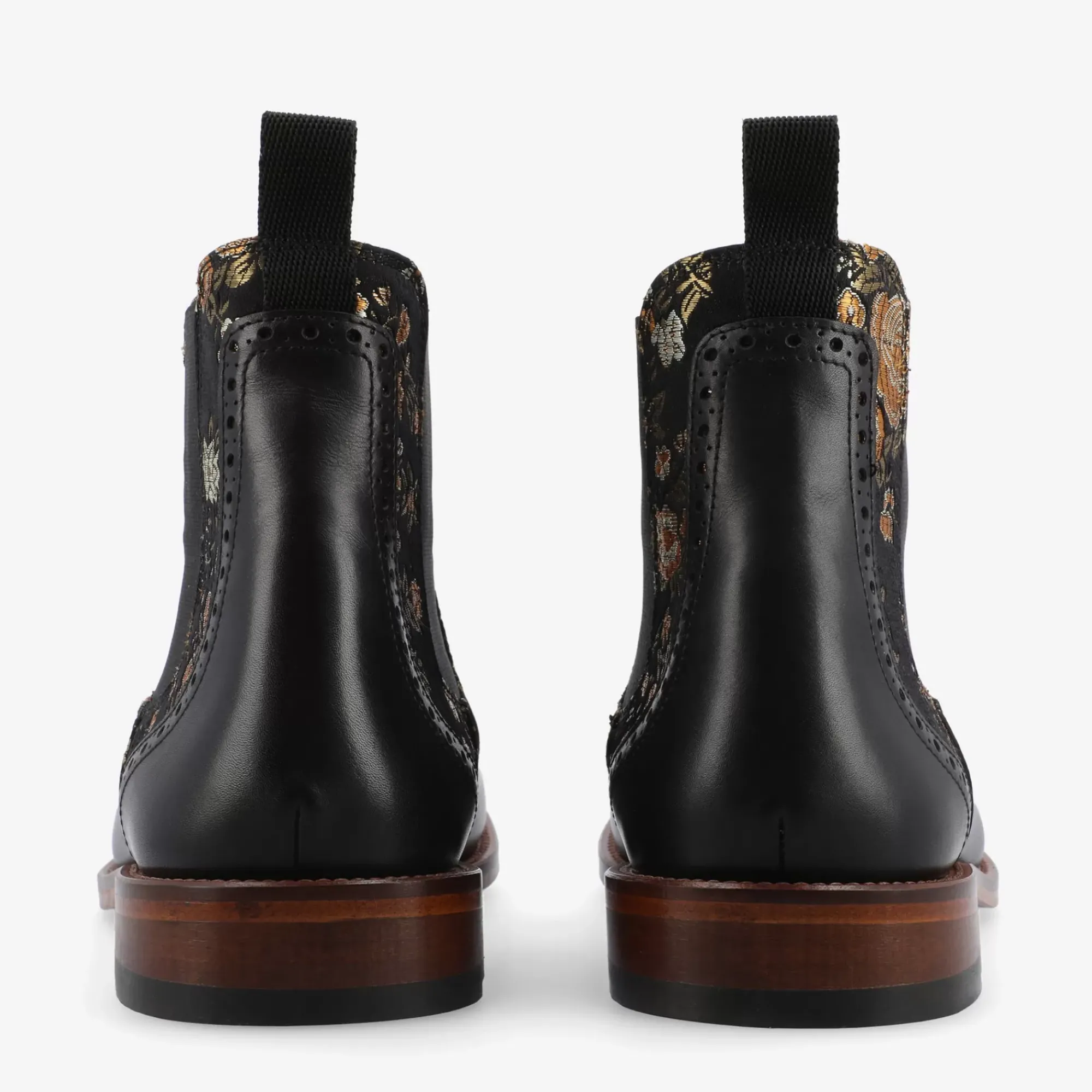 Clearance TAFT Valencia Black Leather Mens Chelsea Boots - Eden Noir |