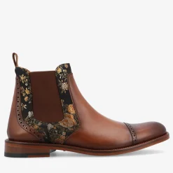 New TAFT Valencia Brown Leather Chelsea Boots - Eden |